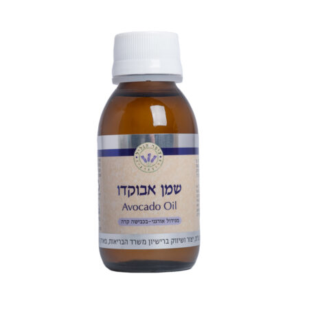 שמן אבוקדו בבקבוק עם זכוכית ככה של עומר הגליל